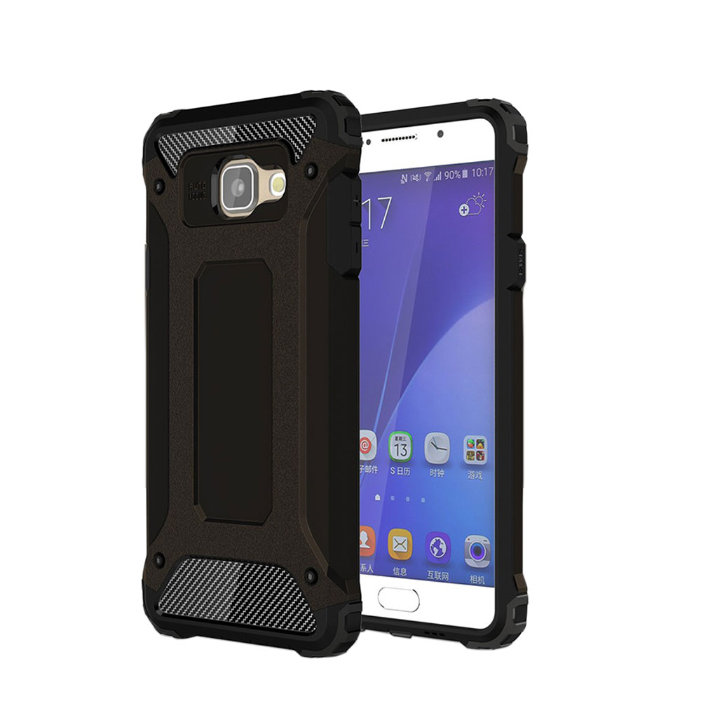 Image of Samsung Galaxy A5 (2016) Hybrid Hardcase Hülle Slim Design - Schwarz bei Apfelkiste.ch