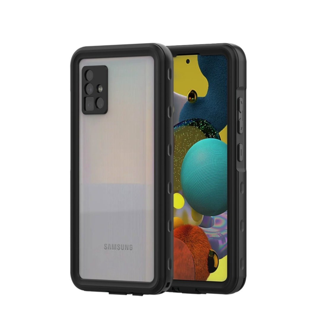 Image of Shellbox - Samsung Galaxy A51 5G (2020) Wasserfeste Outdoor Schutz Hülle (IP68) - Schwarz bei Apfelkiste.ch