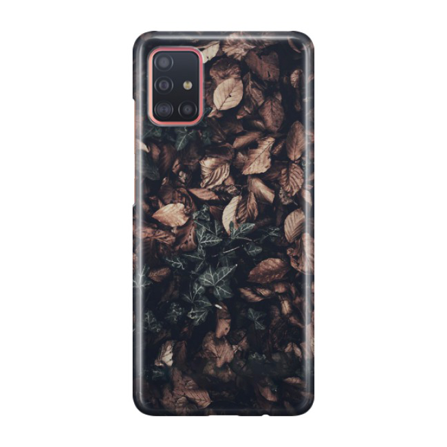 Samsung Galaxy A51 (2019) Hardcase Schutzhülle Efeu Laub - Braun