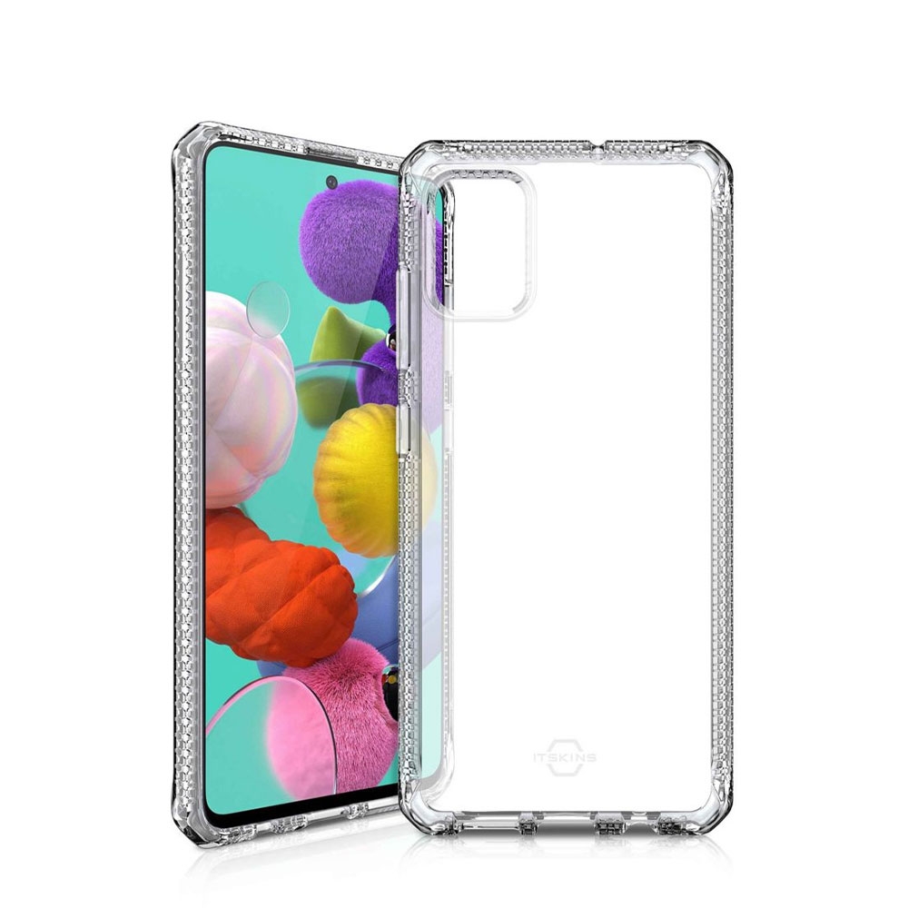 Image of ITSkins - Samsung Galaxy A51 (2019) Spectrum Clear Antimikrobielle Schutz Gummi Hülle (Fallschutz 2 Meter) - Transparent bei Apfelkiste.ch