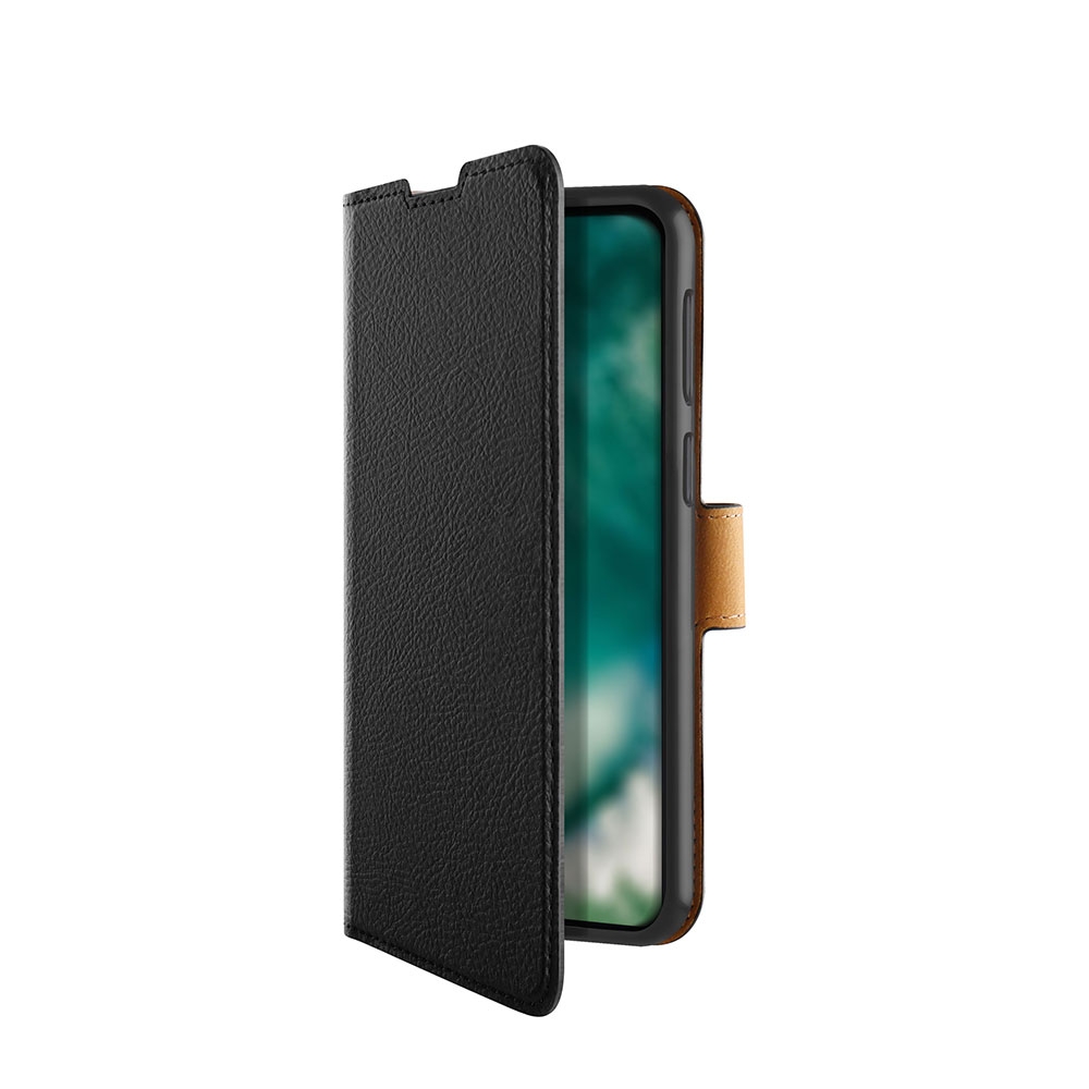 Image of XQISIT - Samsung Galaxy A51 (2019) Slim Wallet Case Leder Tasche (38535) - Schwarz bei Apfelkiste.ch