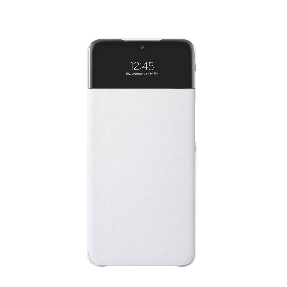 Image of Samsung - Galaxy A52s 5G / A52 (5G) Antibakterielle Smart S View Cover Flipcase Hülle (EF-EA525PWEGEW) - Weiss bei Apfelkiste.ch