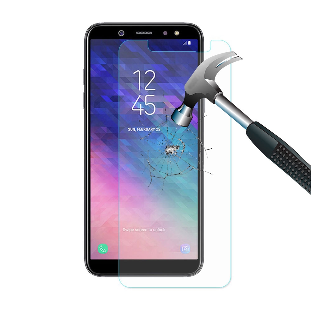 Samsung Galaxy A6 (2018) Explosionsgeschützte Panzer Glas Display Schutzfolie 0.3 mm