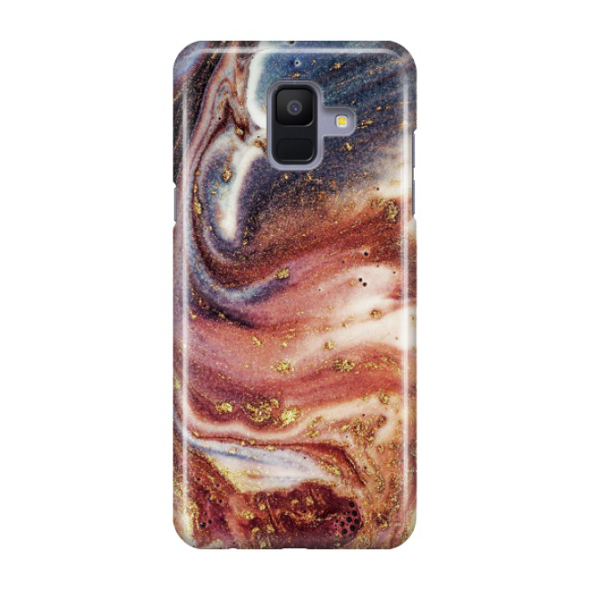 Image of Samsung Galaxy A6 (2018) Hardcase Schutzhülle Marmor Marble Design - Bunt bei Apfelkiste.ch