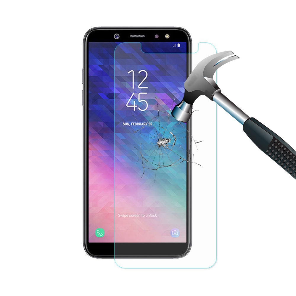 Samsung Galaxy A6 Plus (2018) Explosionsgeschützte Panzer Glas Display Schutzfolie 0.3 mm