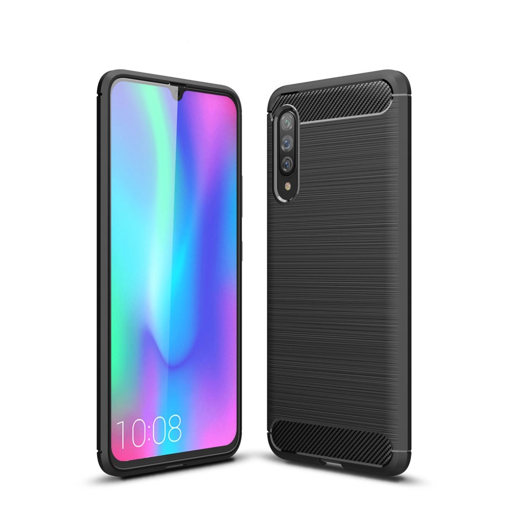 Image of Samsung Galaxy A90 5G Gummi Case Schutzhülle im Carbon Look - Schwarz bei Apfelkiste.ch