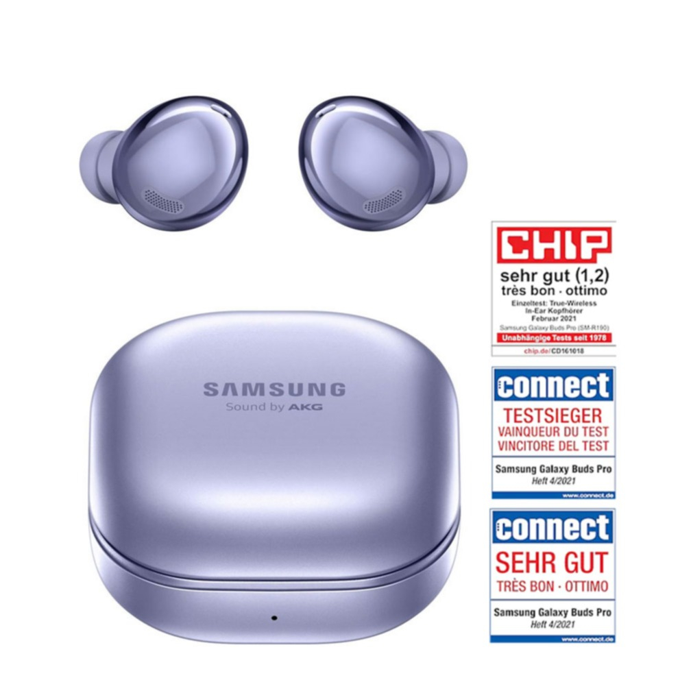 Image of Samsung - Galaxy Buds Pro ANC Wireless Bluetooth Kopfhörer Headset + Qi Lade Case (SM-R190NZVAEUD) - Violett (Phantom Violet) bei Apfelkiste.ch