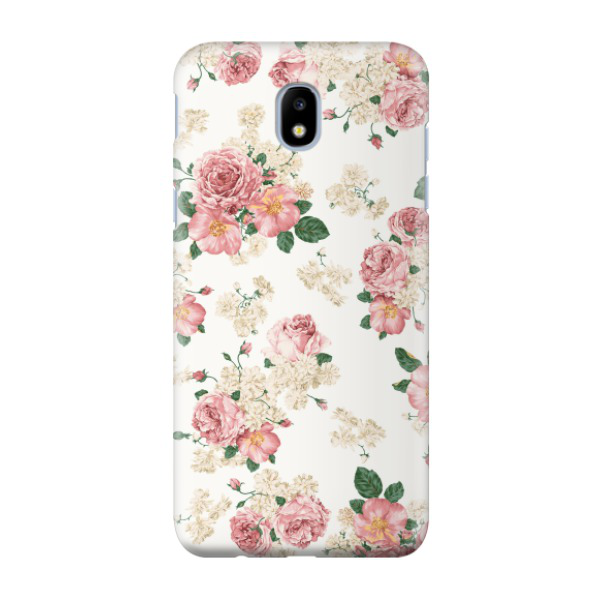 Samsung Galaxy J5 (2017) Hardcase Schutzhülle Rosenstrauss - Weiss