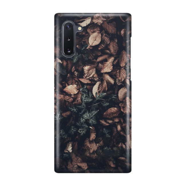 Samsung Galaxy Note 10 / 10 5G Hardcase Schutzhülle Efeu Laub - Braun