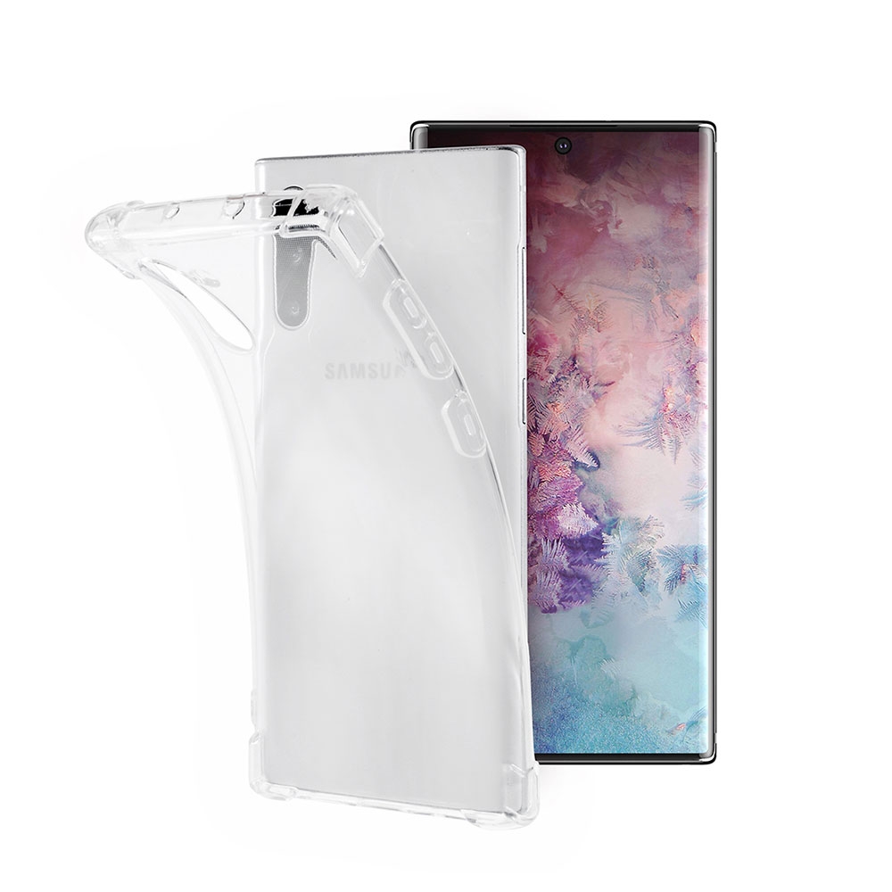 Image of Samsung Galaxy Note 10 / 10 5G Gummi Hülle Case Slim Design mit Air Cushion Fallschutz - Transparent bei Apfelkiste.ch