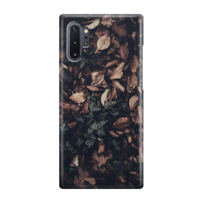 Samsung Galaxy Note 10 Plus / 10 Plus 5G Hardcase Schutzhülle Efeu Laub - Braun