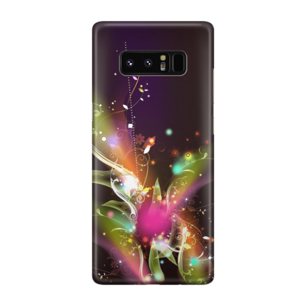 Image of Samsung Galaxy Note 8 Hardcase Schutzhülle Flower Special - Schwarz bei Apfelkiste.ch