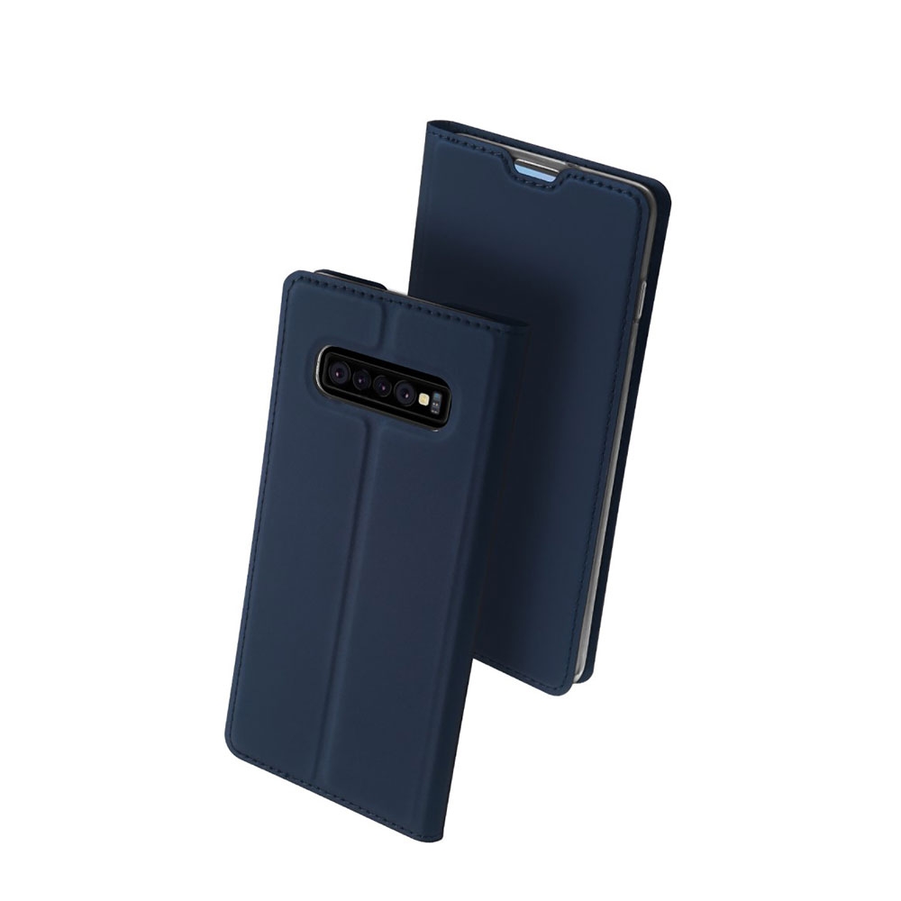 Image of Dux Ducis - Samsung Galaxy S10 Flip Wallet Cover Leder Tasche - Blau bei Apfelkiste.ch
