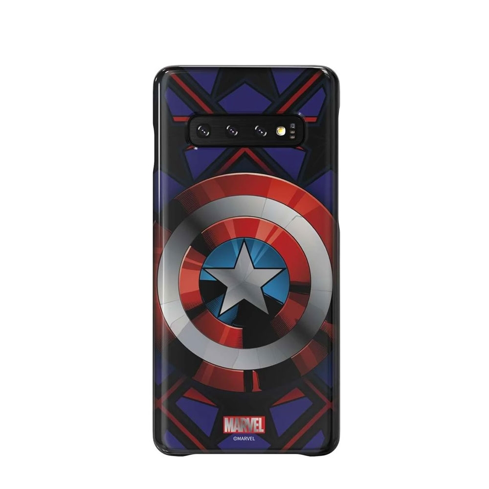 Image of Samsung - Galaxy S10 Friends Smart Cover Hardcase Hülle (GP-G973HIFGKWC) - Marvel's Captain America bei Apfelkiste.ch
