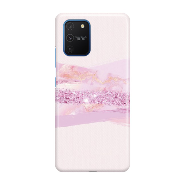Image of Samsung Galaxy S10 Lite Hardcase Schutzhülle Glitzer Print - Lila bei Apfelkiste.ch