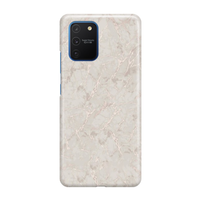 Image of Samsung Galaxy S10 Lite Hardcase Schutzhülle Marmor Marble - Weiss / Rosé bei Apfelkiste.ch