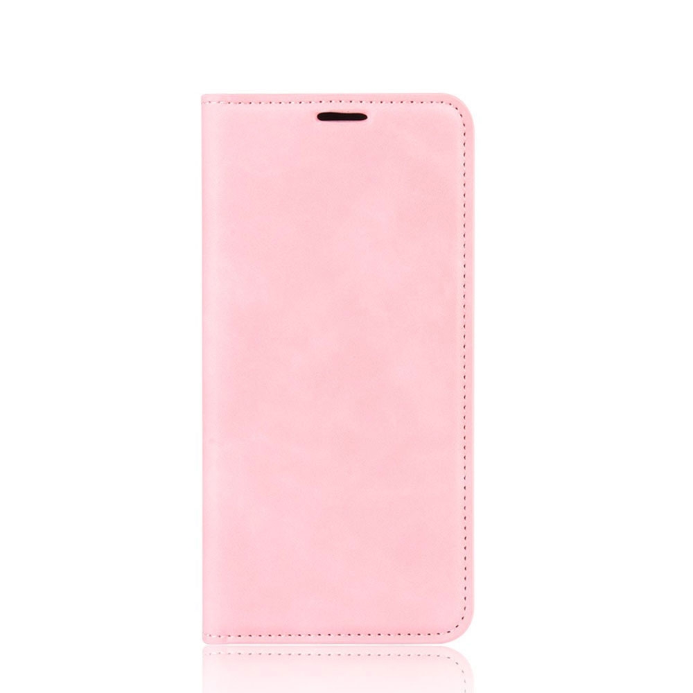 Image of Samsung Galaxy S10 Lite Vintage Leder Tasche Flip Cover Fashion Design - Rosa (Matt) bei Apfelkiste.ch