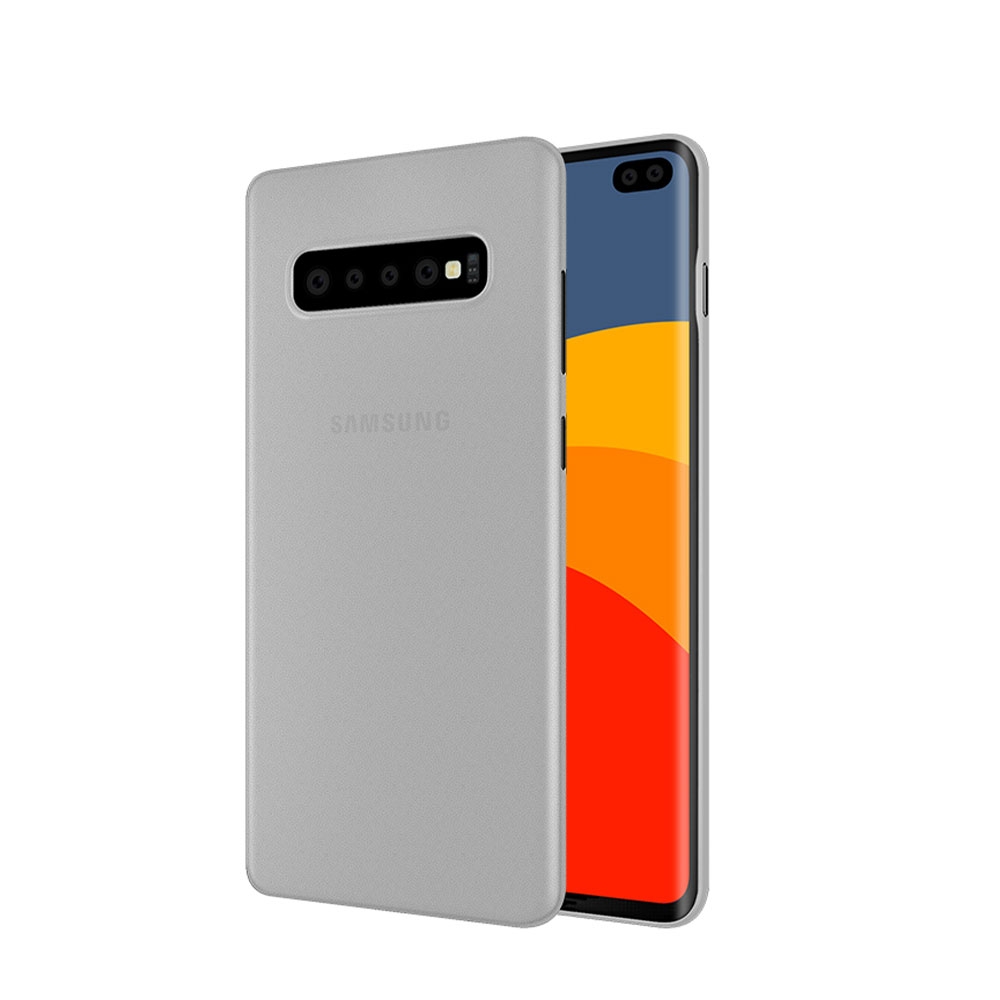Image of Apfelkiste © - Samsung Galaxy S10+ Plus Kunststoff Hülle Case Ultra Thin 0.45 mm - Transparent (Matt) bei Apfelkiste.ch