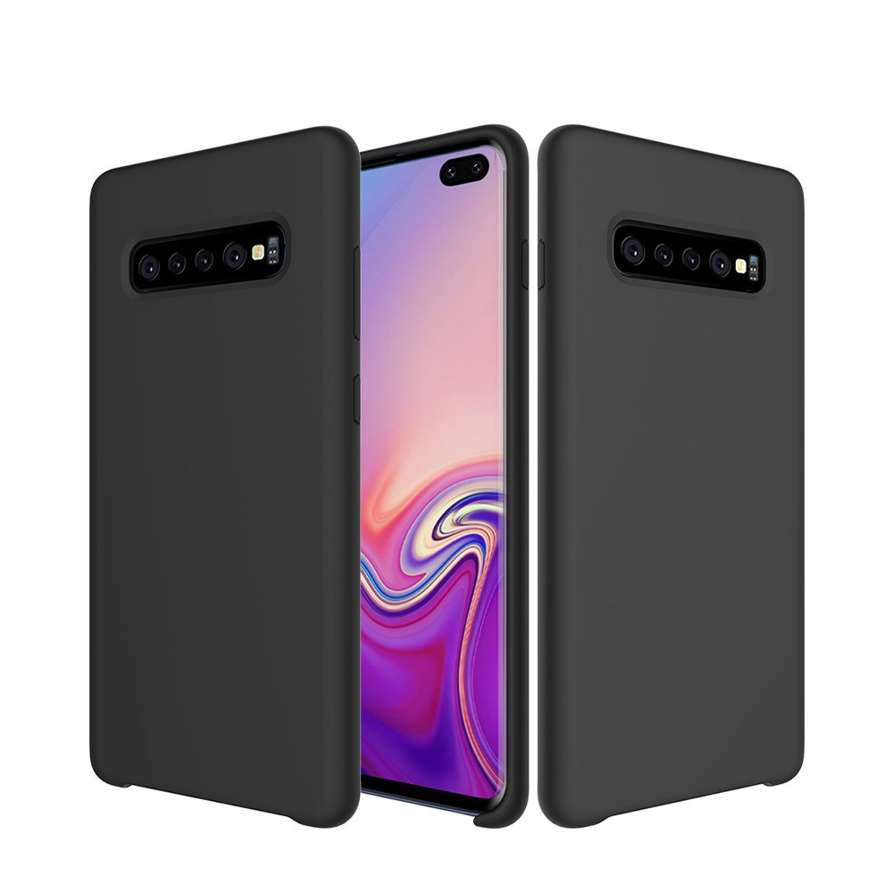 Image of Samsung Galaxy S10+ Plus Silikon Case Hülle - Schwarz bei Apfelkiste.ch