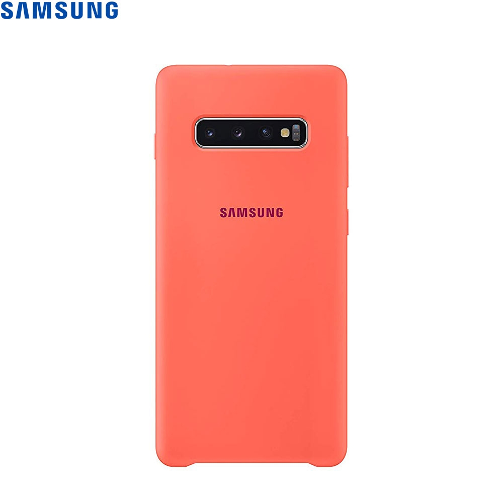 Galaxy S10+ Plus Silikon Cover Hülle (EF-PG975THEGWW) - Berry Pink