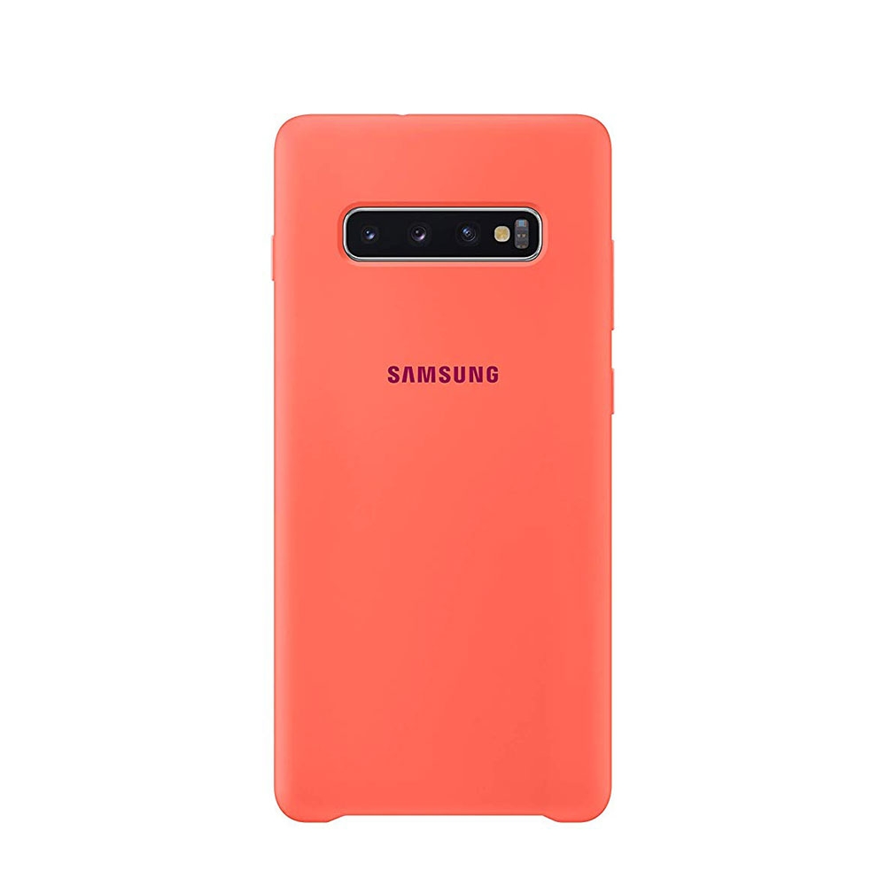 Image of Samsung - Galaxy S10+ Plus Silikon Cover Hülle (EF-PG975THEGWW) - Berry Pink bei Apfelkiste.ch