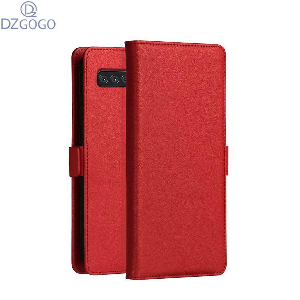 Samsung Galaxy S10e Flip Wallet Cover Leder Tasche - Rot