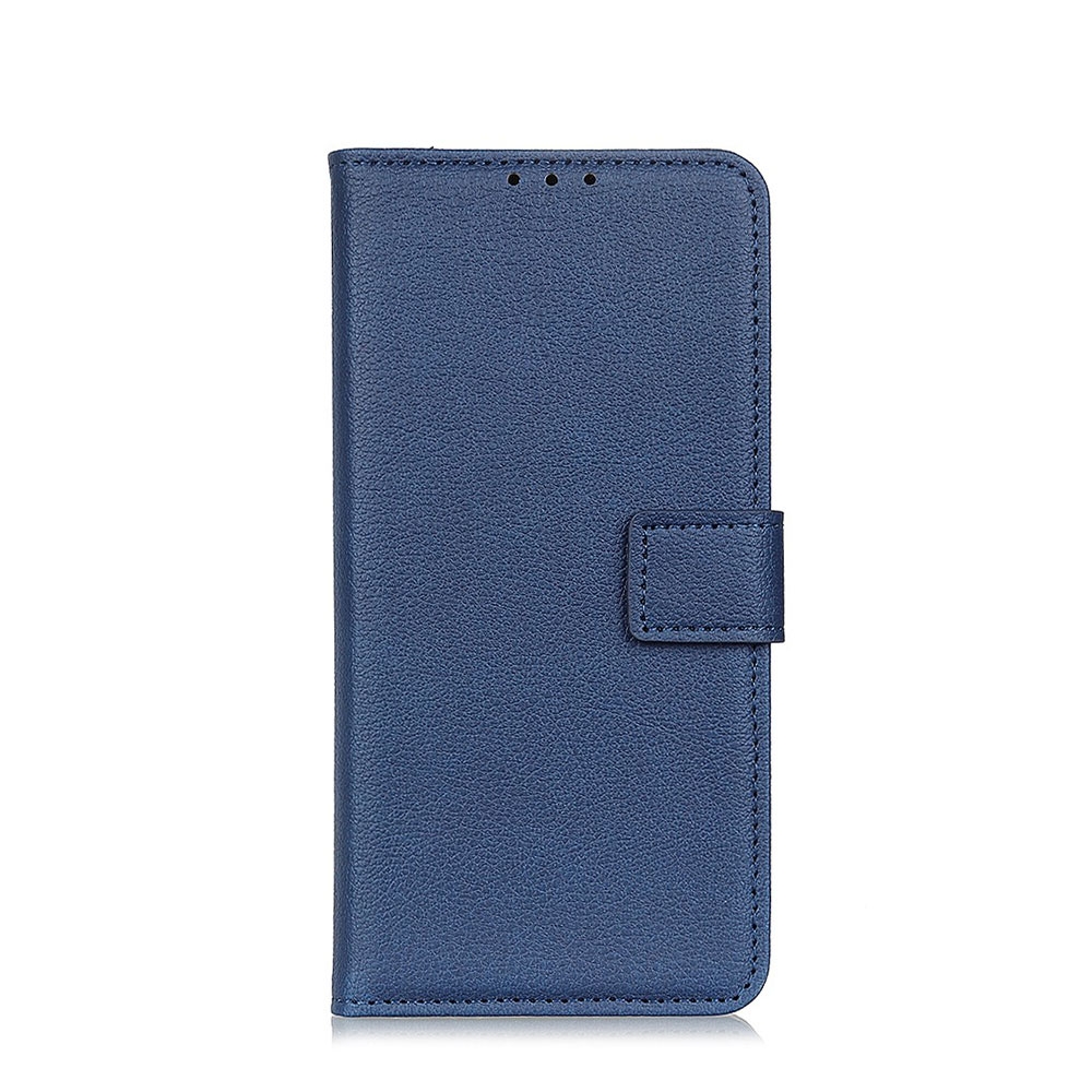 Image of Samsung Galaxy S20 / S20 5G Leder Tasche Flip Cover Litchi Look - Dunkelblau bei Apfelkiste.ch