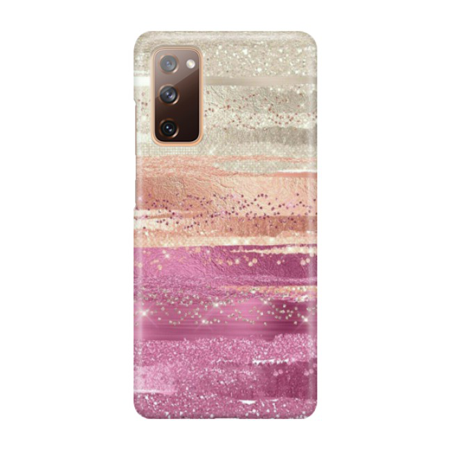 Image of Samsung Galaxy S20 FE / S20 FE 5G Hardcase Schutzhülle Glitzer Color - Rosa / Roségold bei Apfelkiste.ch
