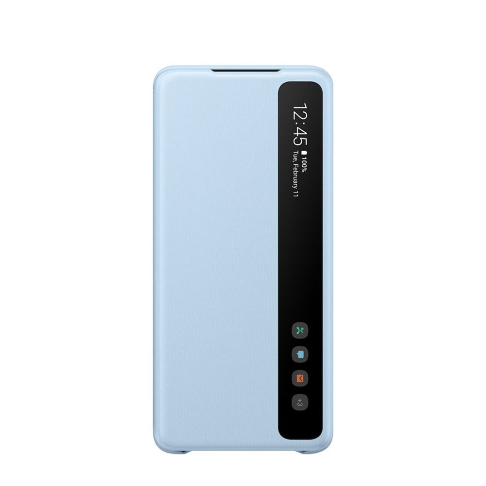 Image of Samsung - Galaxy S20+ Plus / S20+ Plus 5G Smart Clear View Cover Flipcase Hülle (EF-ZG985CLEGEU) - Sky Blue (Hellblau) bei Apfelkiste.ch