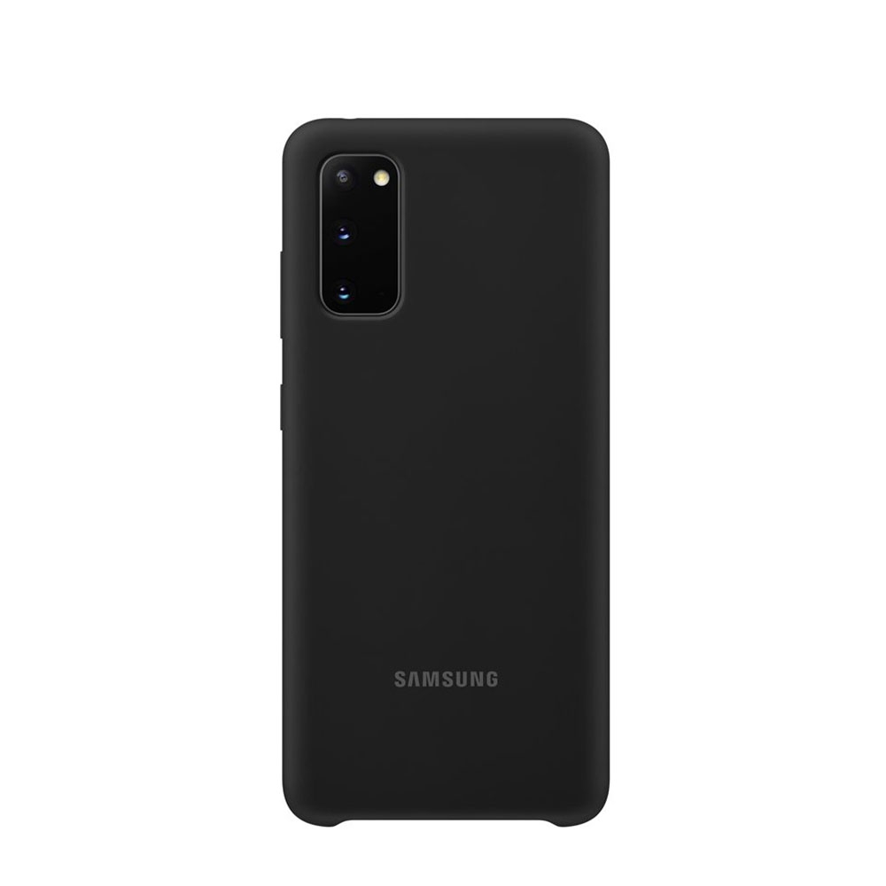 Image of Samsung - Galaxy S20 / S20 5G Silikon Cover Hülle (EF-PG980TBEGEU) - Schwarz bei Apfelkiste.ch