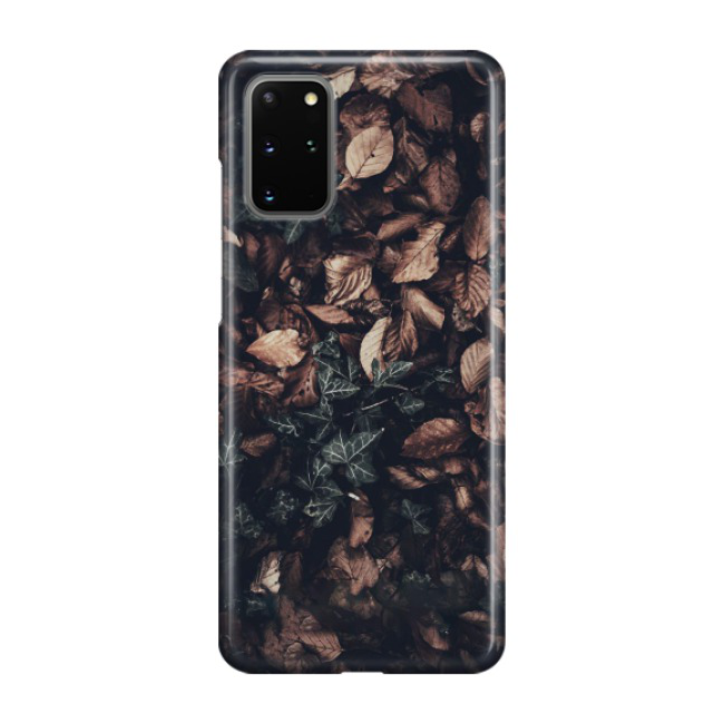 Samsung Galaxy S20+ Plus / S20+ Plus 5G Hardcase Schutzhülle Efeu Laub - Braun