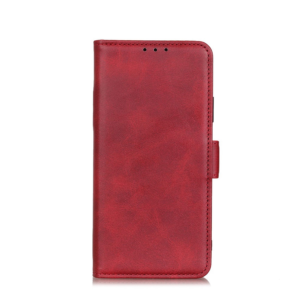 Image of Samsung Galaxy S21 5G Vintage Leder Tasche Flip Cover Fashion Design - Rot bei Apfelkiste.ch