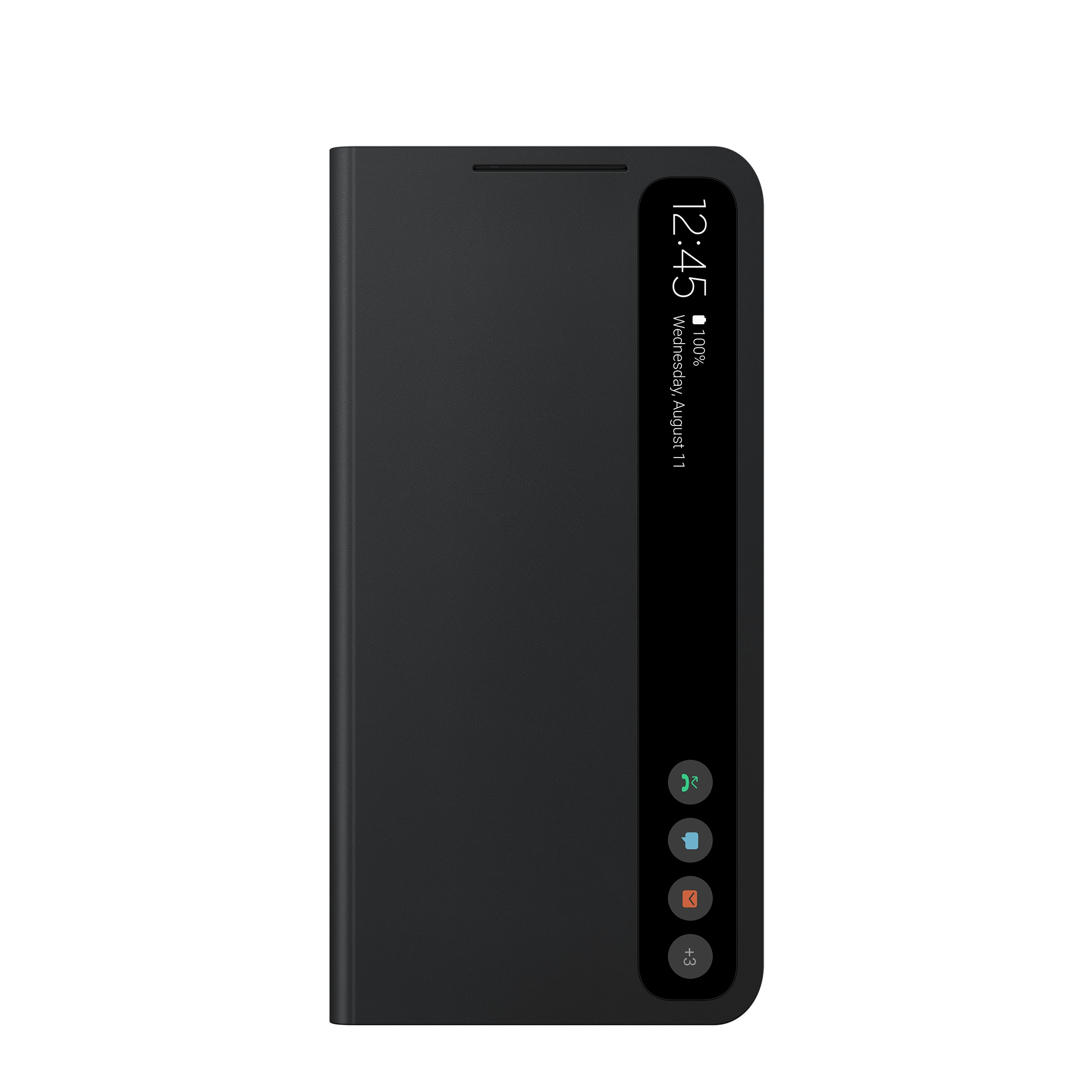 Image of Samsung - Galaxy S21 FE 5G Antibakterielle Smart Clear View Cover Flipcase Hülle (EF-ZG990CBEGEW) - Schwarz bei Apfelkiste.ch