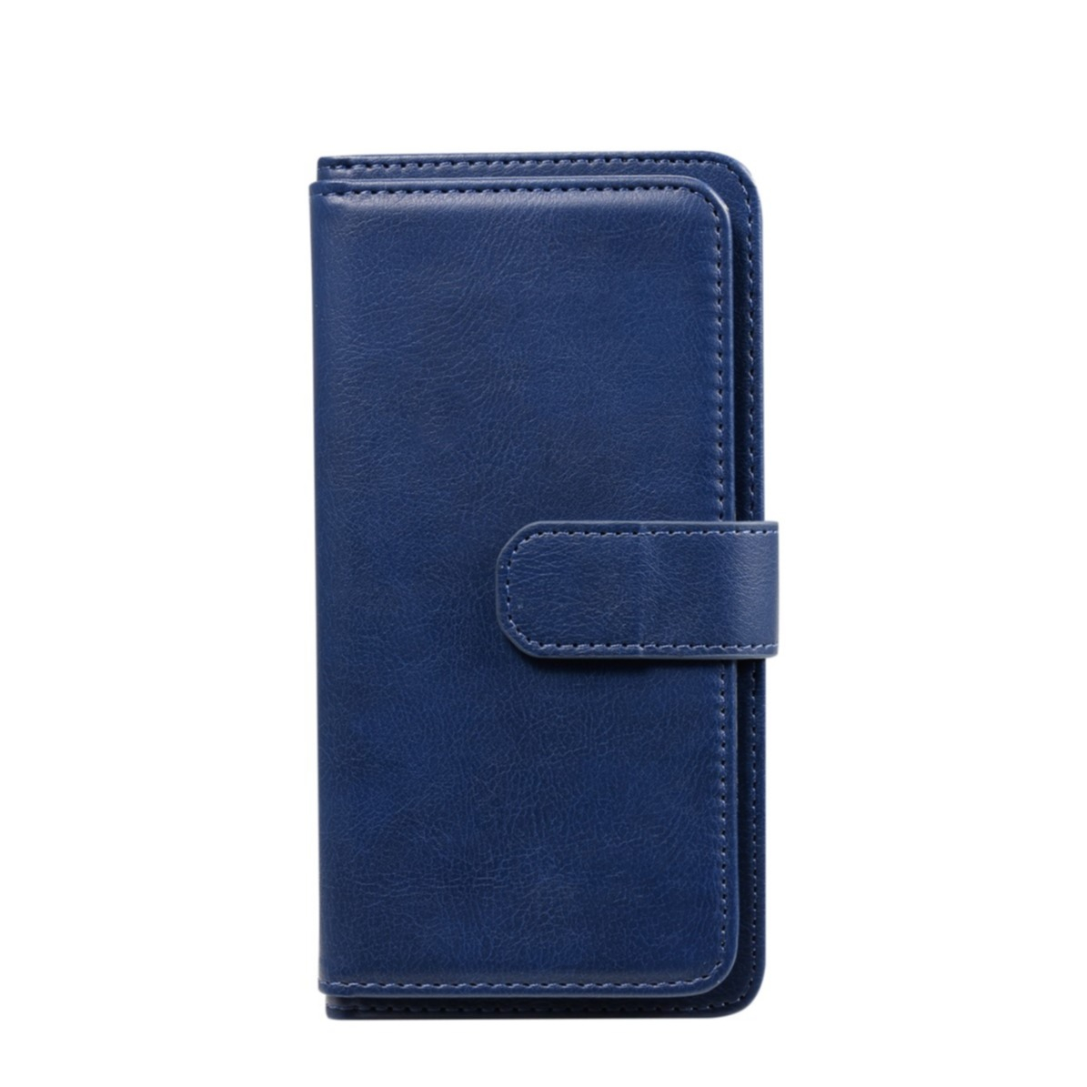 Image of Samsung Galaxy S21 FE 5G Leder Wallet Etui Tasche mit 10 Kartenfächern - Dunkelblau bei Apfelkiste.ch