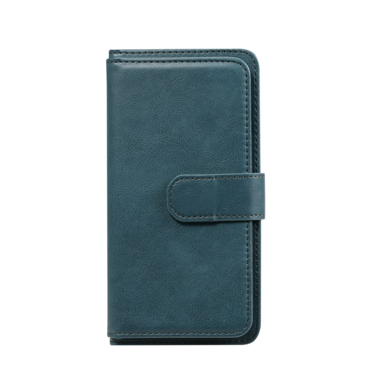 Image of Samsung Galaxy S21 FE 5G Leder Wallet Etui Tasche mit 10 Kartenfächern - Grün bei Apfelkiste.ch