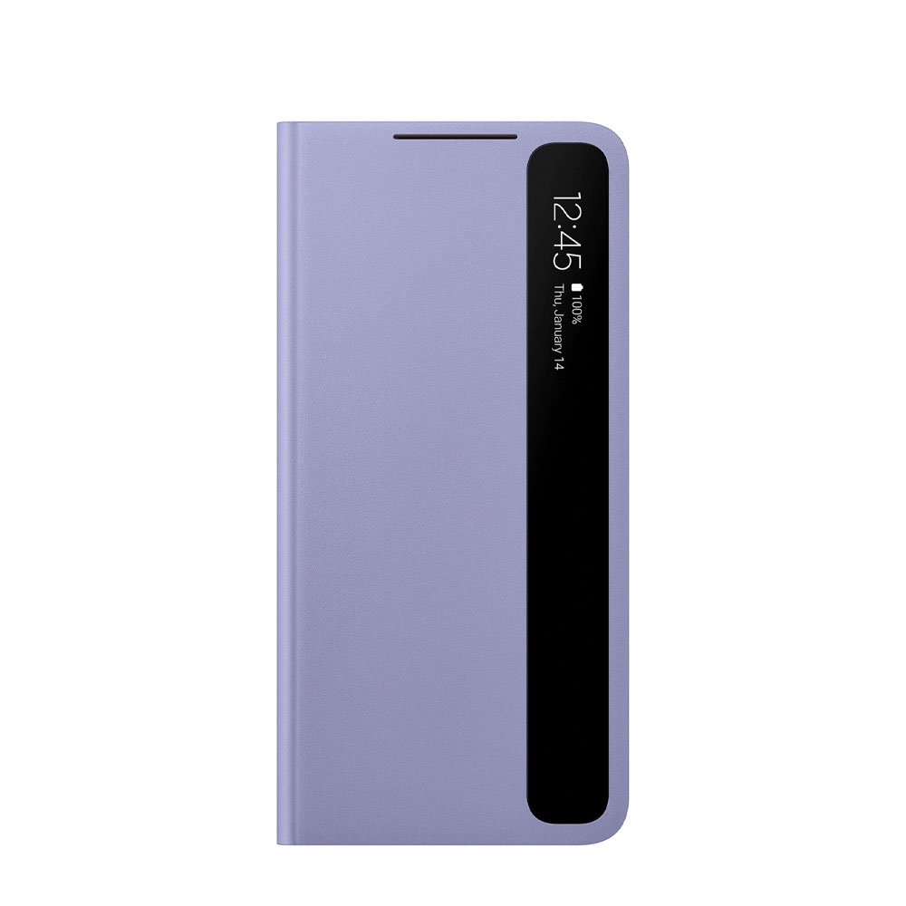 Image of Samsung - Galaxy S21+ Plus 5G Antibakterielle Smart Clear View Cover Flipcase Hülle (EF-ZG996CVEGEW) - Violett bei Apfelkiste.ch