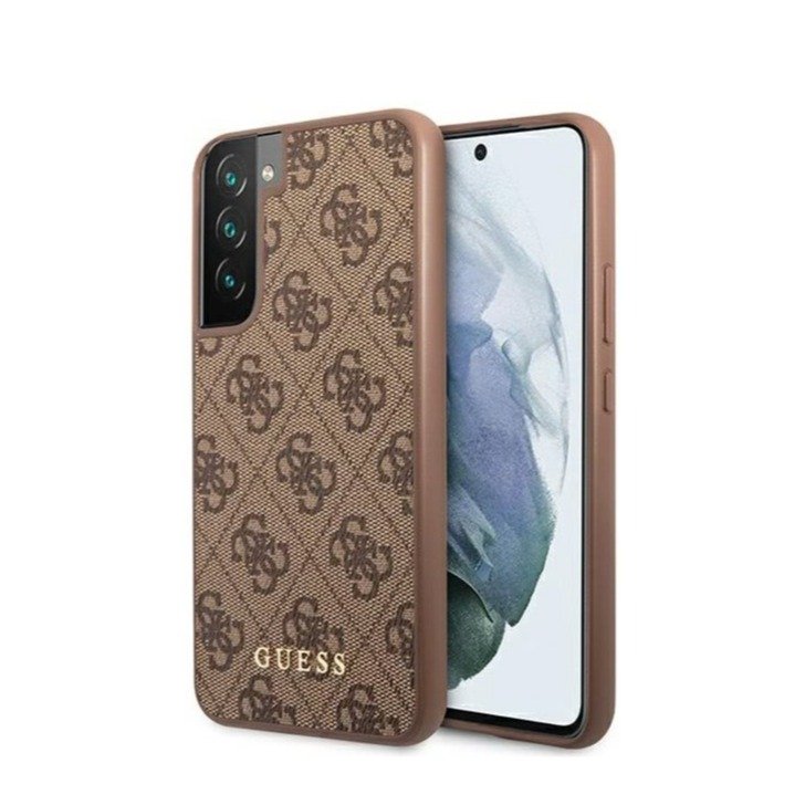 Image of Guess - Samsung Galaxy S22 5G Hardcase Hülle Charms (GUHCS22SG4GFBR) - Braun bei Apfelkiste.ch