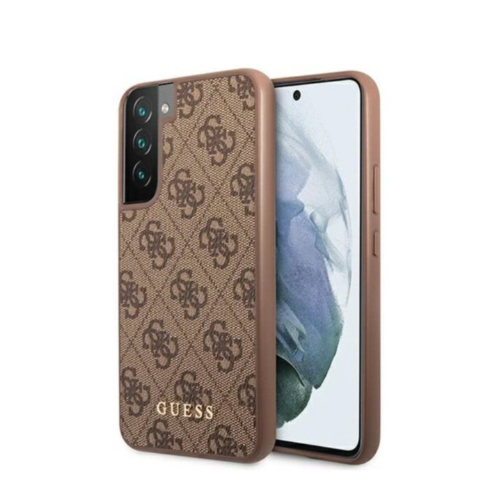 Image of Guess - Samsung Galaxy S22+ Plus 5G Hardcase Hülle Charms (GUHCS22MG4GFBR) - Braun bei Apfelkiste.ch