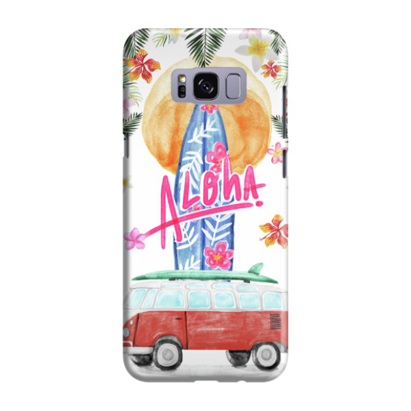 Image of Samsung Galaxy S8 Hardcase Schutzhülle Aloha - Weiss bei Apfelkiste.ch