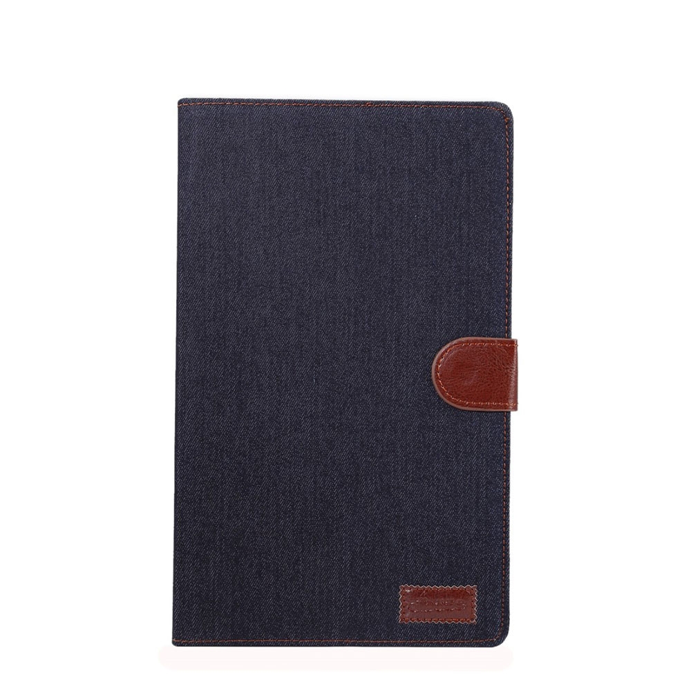 Image of Samsung Galaxy Tab A 10.1 (2019) Stoff Tasche im Jeans Look mit Kartenfächer - Dunkelblau bei Apfelkiste.ch