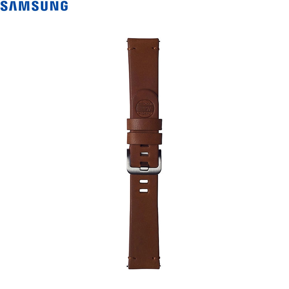 Image of Samsung - Galaxy Watch 3 (45mm) Echtleder Armband 22mm - Braun bei Apfelkiste.ch