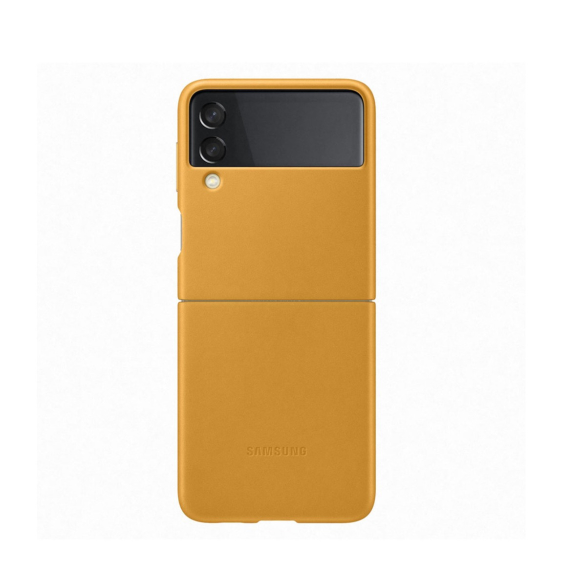Image of Samsung - Galaxy Z Flip3 5G Echtleder Backcover Hardcase Hülle (EF-VF711LYEGWW) - Mustard bei Apfelkiste.ch