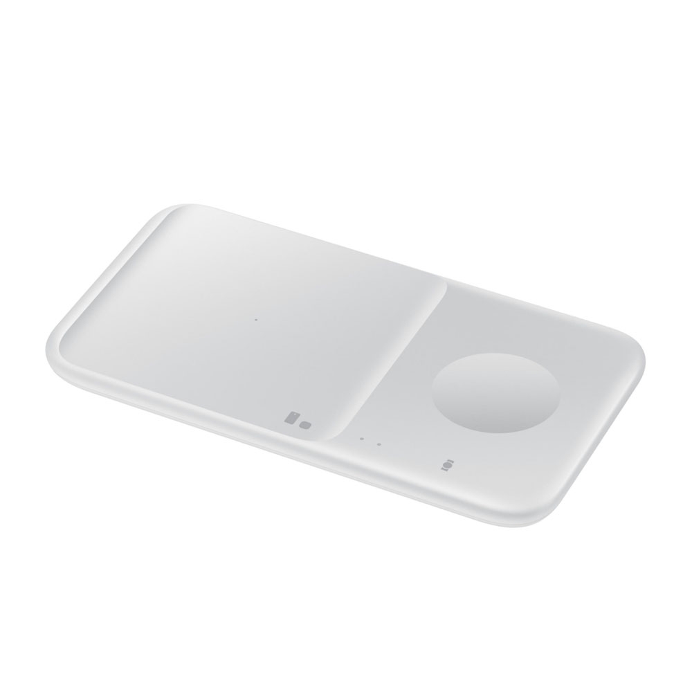 Image of Samsung - (9W) Qi Wireless Charger Duo Ladegerät Schnellladestation + 15W Netzteil (EP-P4300TWEGEU) - Weiss bei Apfelkiste.ch