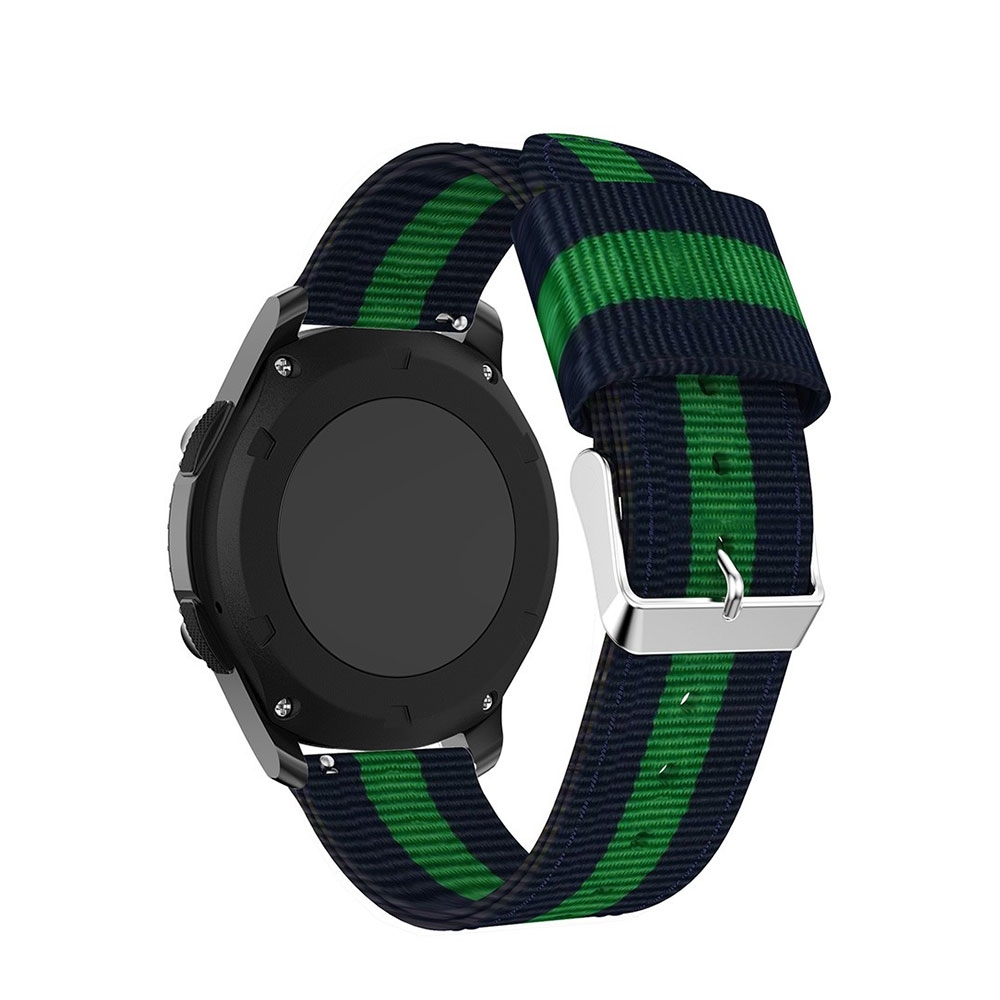 Image of Samsung Galaxy Watch 3 (45mm) Stoff Armband - Dunkelblau / Grün bei Apfelkiste.ch