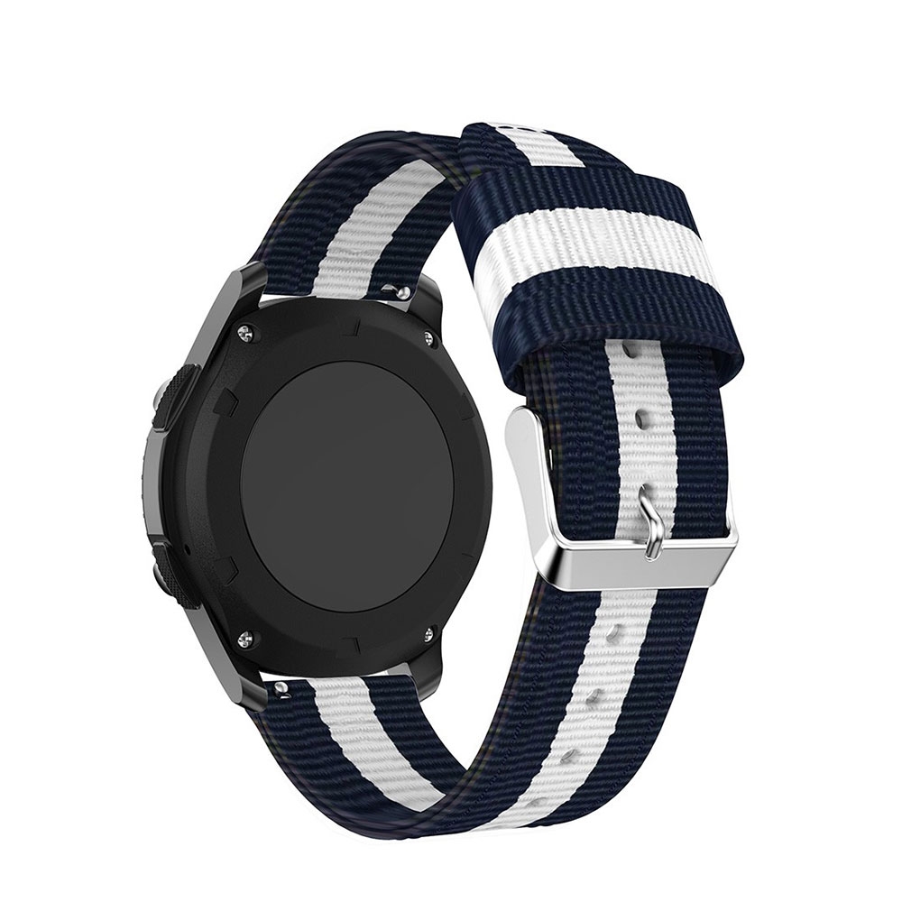 Image of Samsung Galaxy Watch 3 (45mm) Stoff Armband - Dunkelblau / Weiss bei Apfelkiste.ch