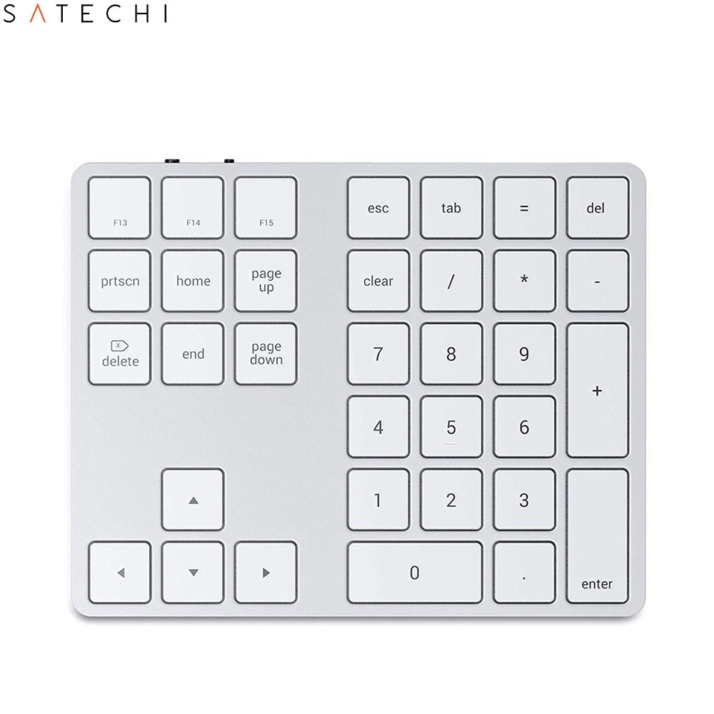 Extended Keypad Numerische Bluetooth Tastatur Nummernblock Alu Ziffernblock (ST-XLABKS) - Silber