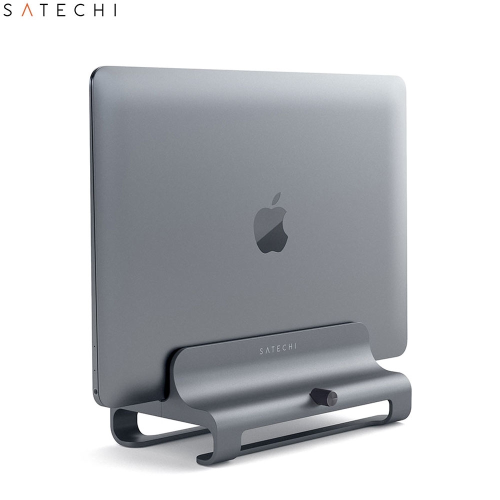 Alu Laptop Vertical Stand MacBook Ständer Halterung justierbar (ST-ALVLSM) - Space Grau