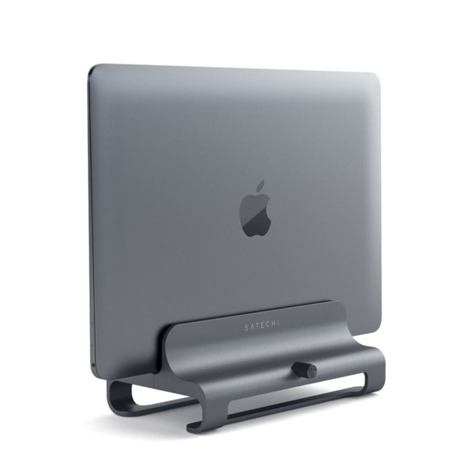 Image of Satechi - Alu Laptop Vertical Stand MacBook Ständer Halterung justierbar (ST-ALVLSM) - Space Grau bei Apfelkiste.ch