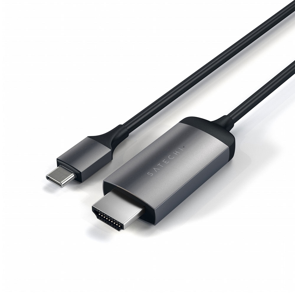 Image of Satechi - (1.8m) USB C auf 4K@60Hz HDMI Kabel (ST-CHDMIM) - Space Grau bei Apfelkiste.ch