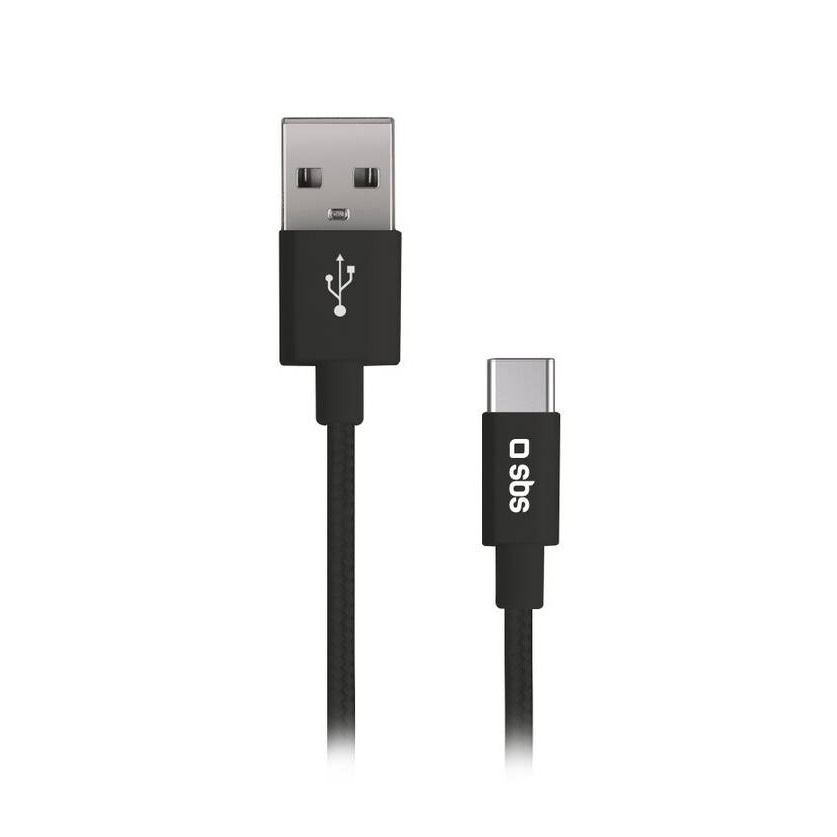 Image of SBS Mobile - (1m) USB C auf USB A Ladekabel Datenkabel Vitaminas (TEVITTYCK) - Schwarz bei Apfelkiste.ch